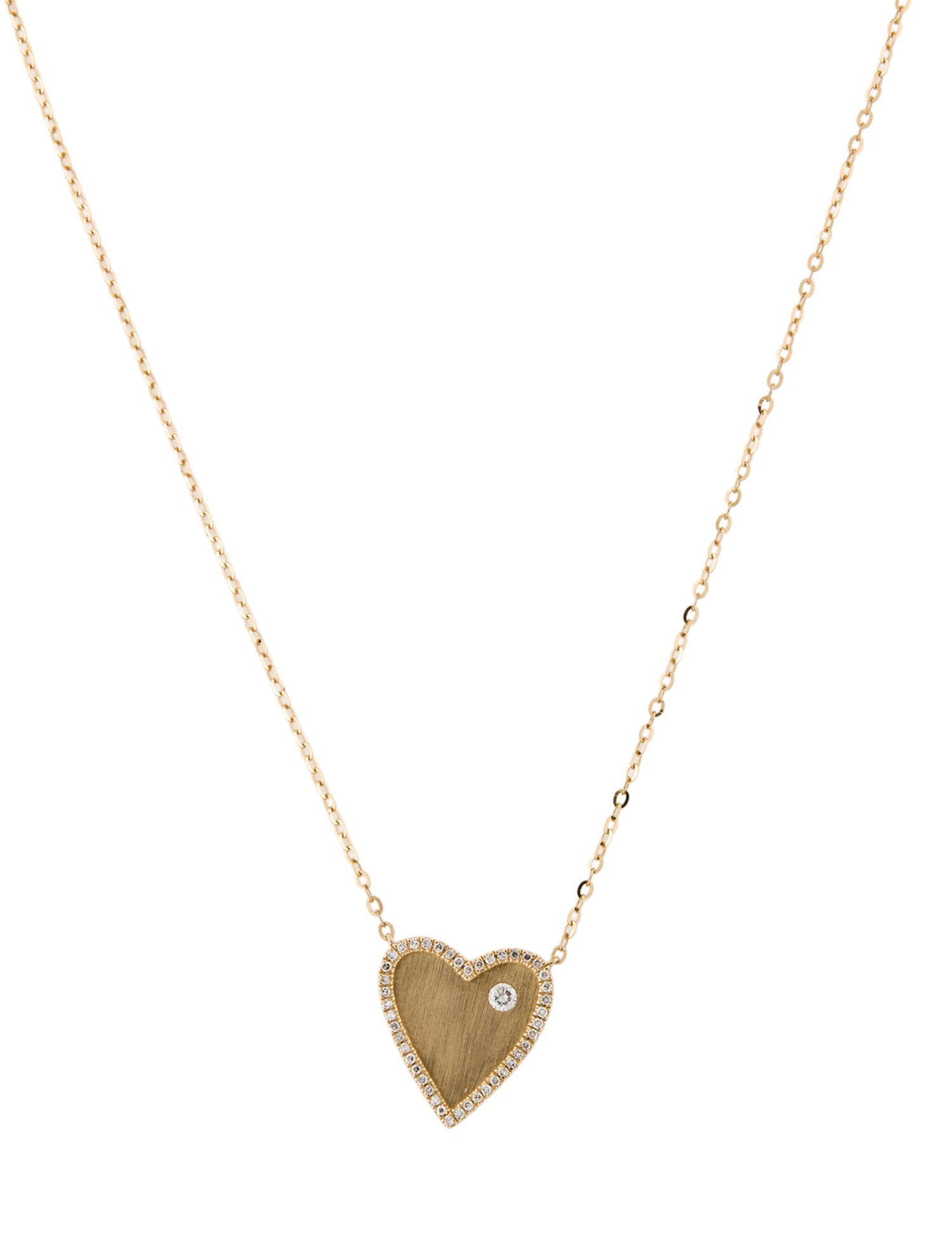 Pendant 14K Diamond Heart Necklace