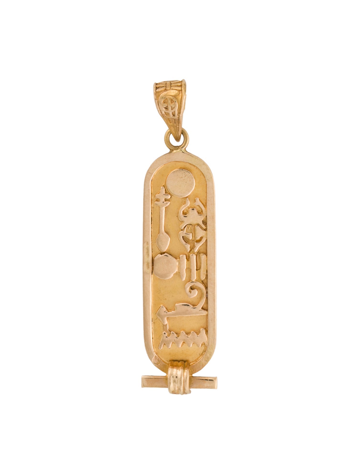 Pendant Vintage 18K Egyptian Cartouche