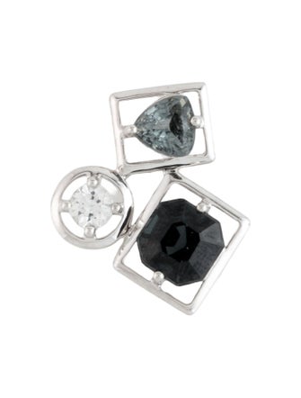 Pendant 18K 2.13ctw Spinel & Sapphire Pendant