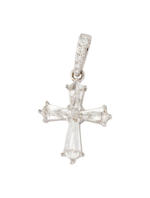 Pendant 18K Diamond Cross Pendant