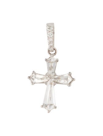 Pendant 18K Diamond Cross Pendant