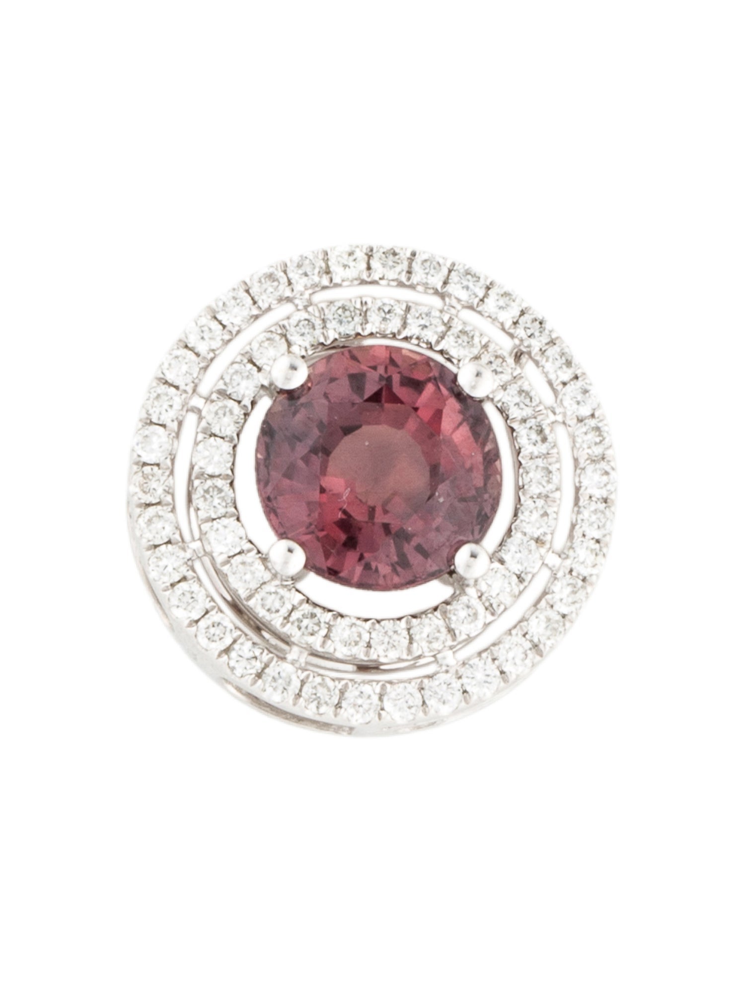 Pendant 18K 2.04ct Sapphire & Diamond