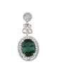 Pendant 18K Tourmaline & Diamond Pendant Necklace