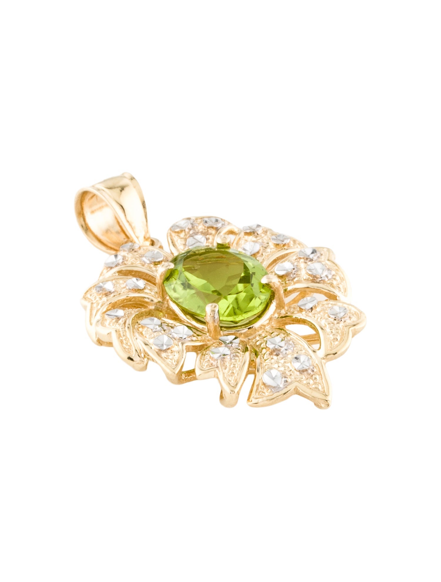 Pendant 14K 2.64ctw Peridot Necklace