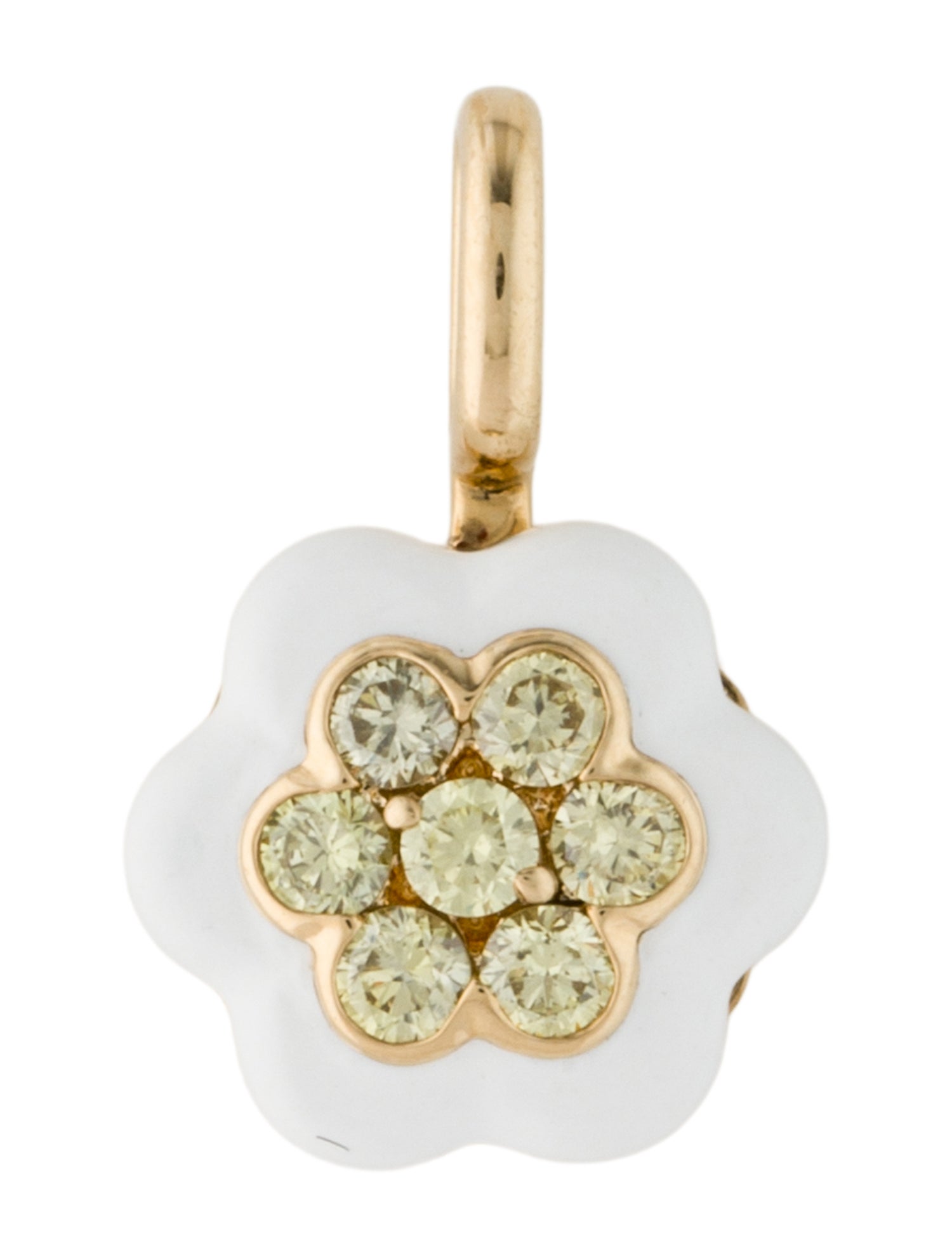 Pendant 18K Diamond Flower