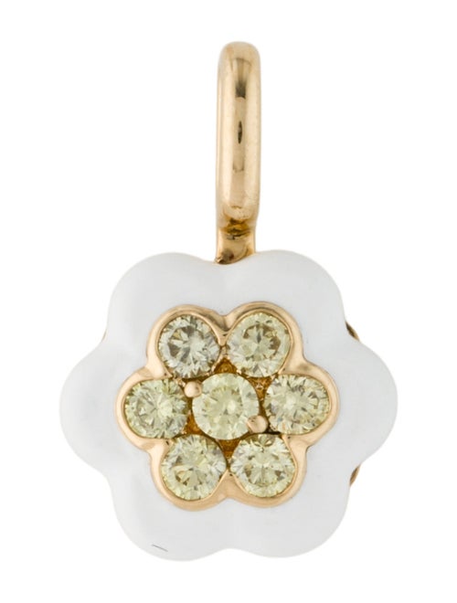 Pendant 18K Diamond Flower Pendant