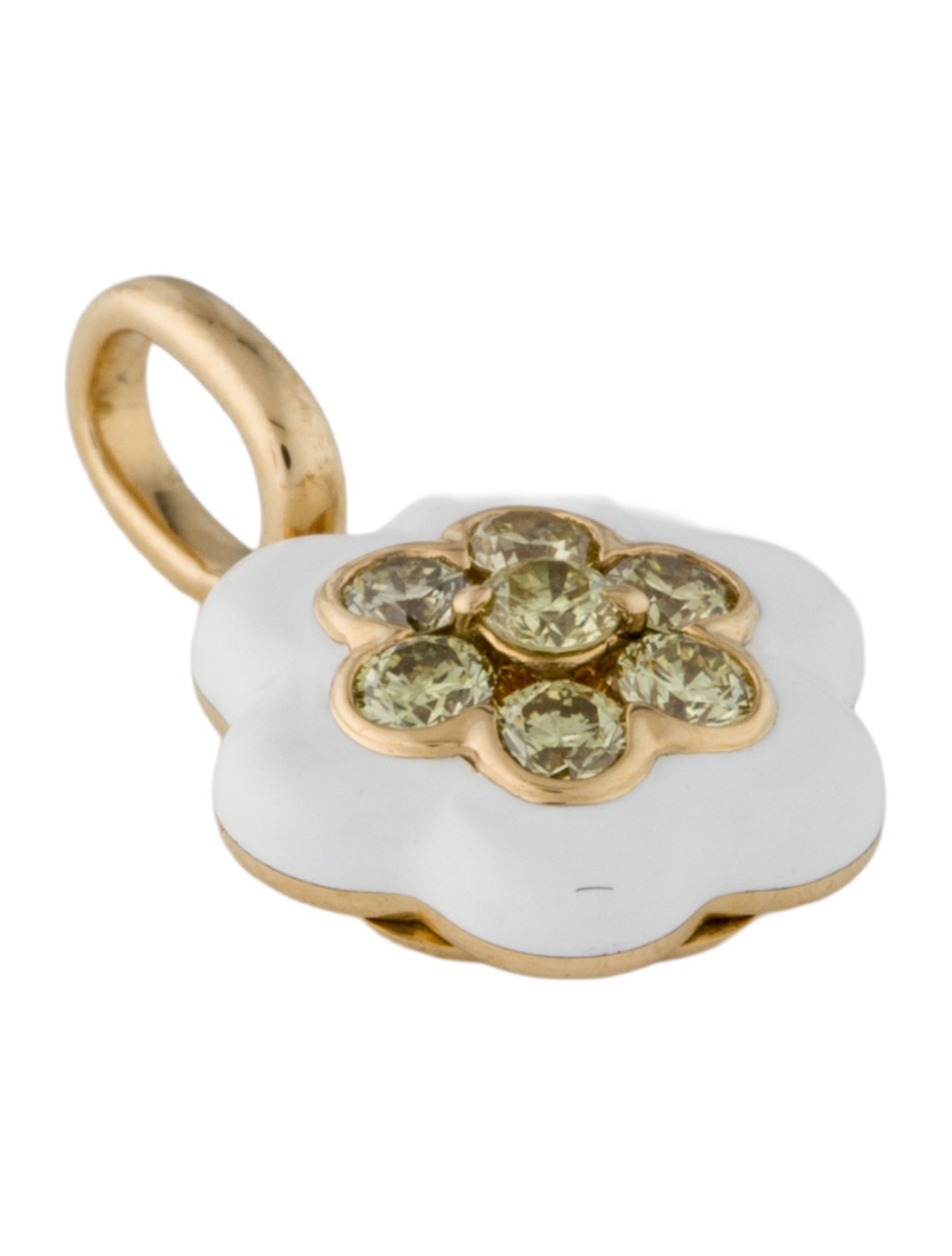 Pendant 18K Diamond Flower