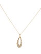 Pendant 14K Diamond Swirl Pendant Necklace