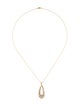 Pendant 14K Diamond Swirl Pendant Necklace