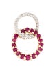 Pendant 14K Ruby & Diamond Pendant