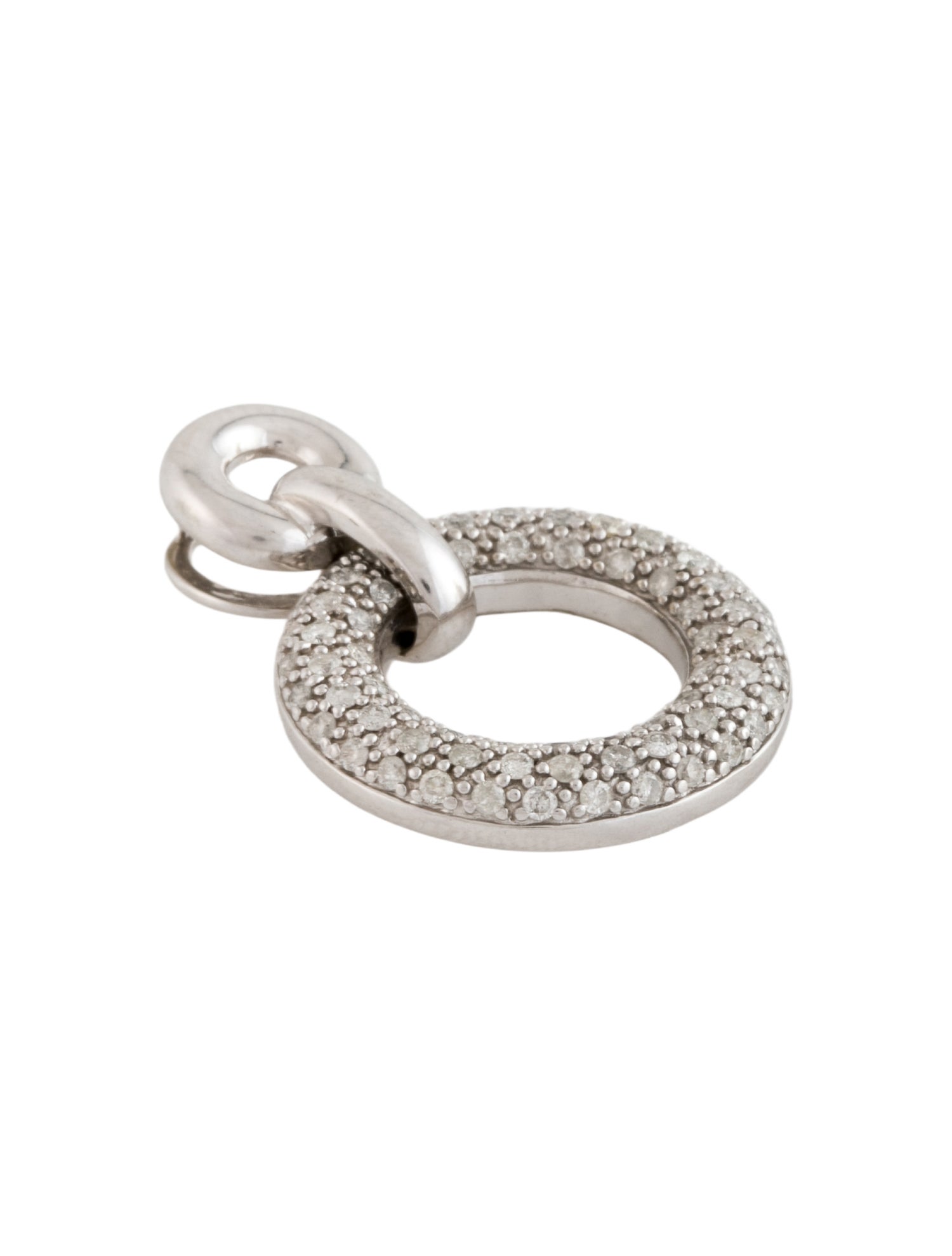 Pendant 14K Diamond Open Circle