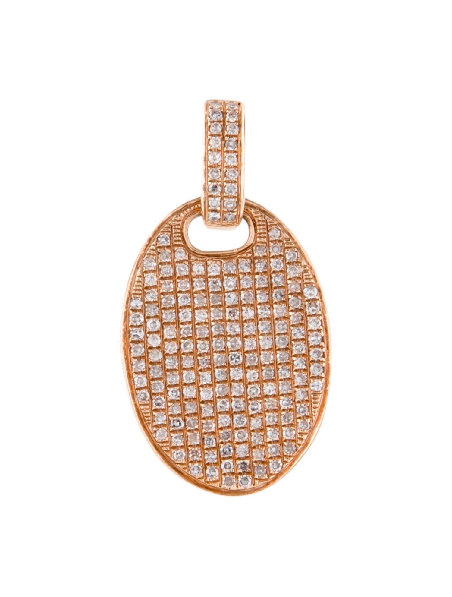 Pendant 14K Diamond Pavé