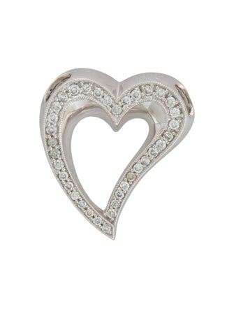 Pendant 18K Diamond Heart Pendant Necklace