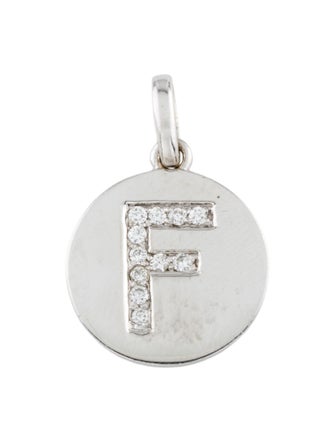 Pendant 14K Diamond 'F' Pendant