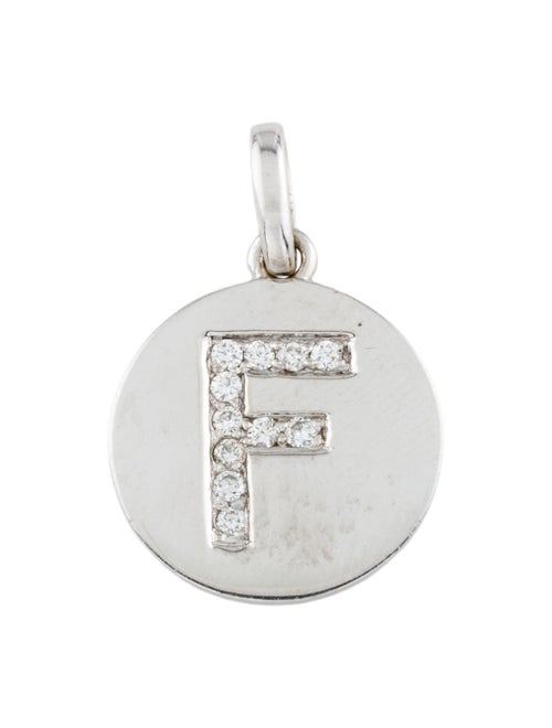 Pendant 14K Diamond 'F' Pendant