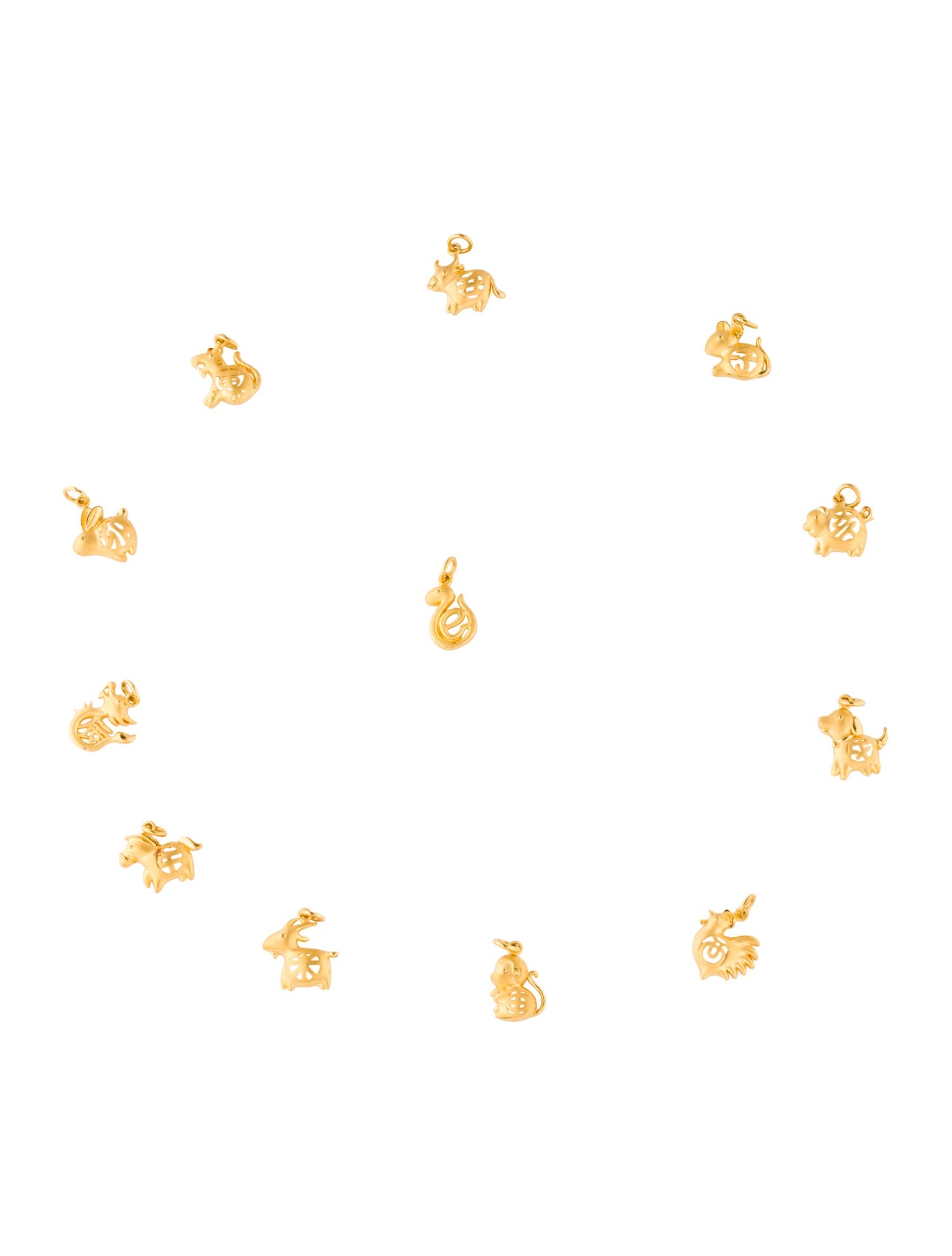 Pendant 24K Zodiac Charm Pendant Set