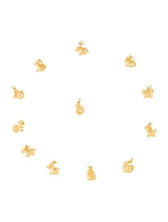 Pendant 24K Zodiac Charm Pendant Set