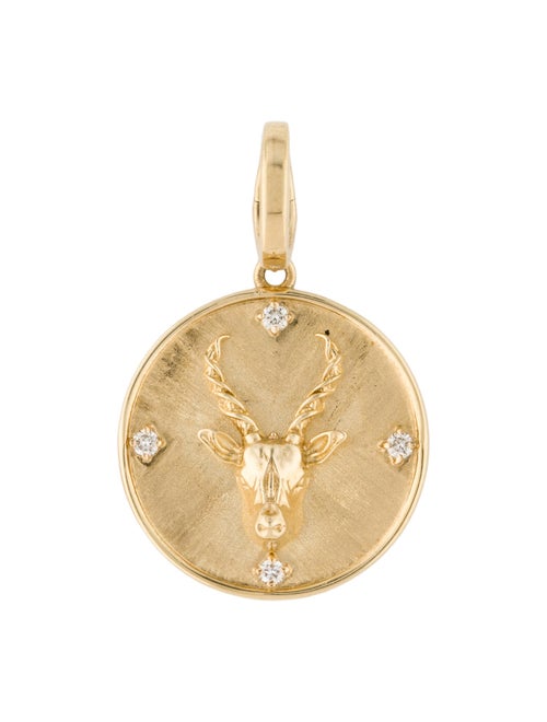 Pendant 14K Diamond Zodiac Taurus Pendant