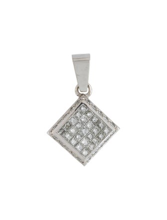 Pendant 18K Diamond Geometric Pendant