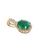 Pendant 14K 2.06ctw Emerald & Diamond Pendant