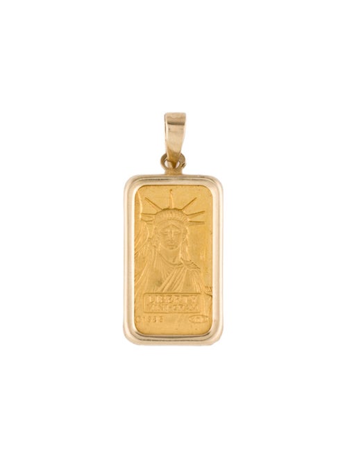Pendant Liberty Gold Bar Bullion Pendant