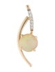 Pendant 14K 1.00ct Opal and Diamond Pendant