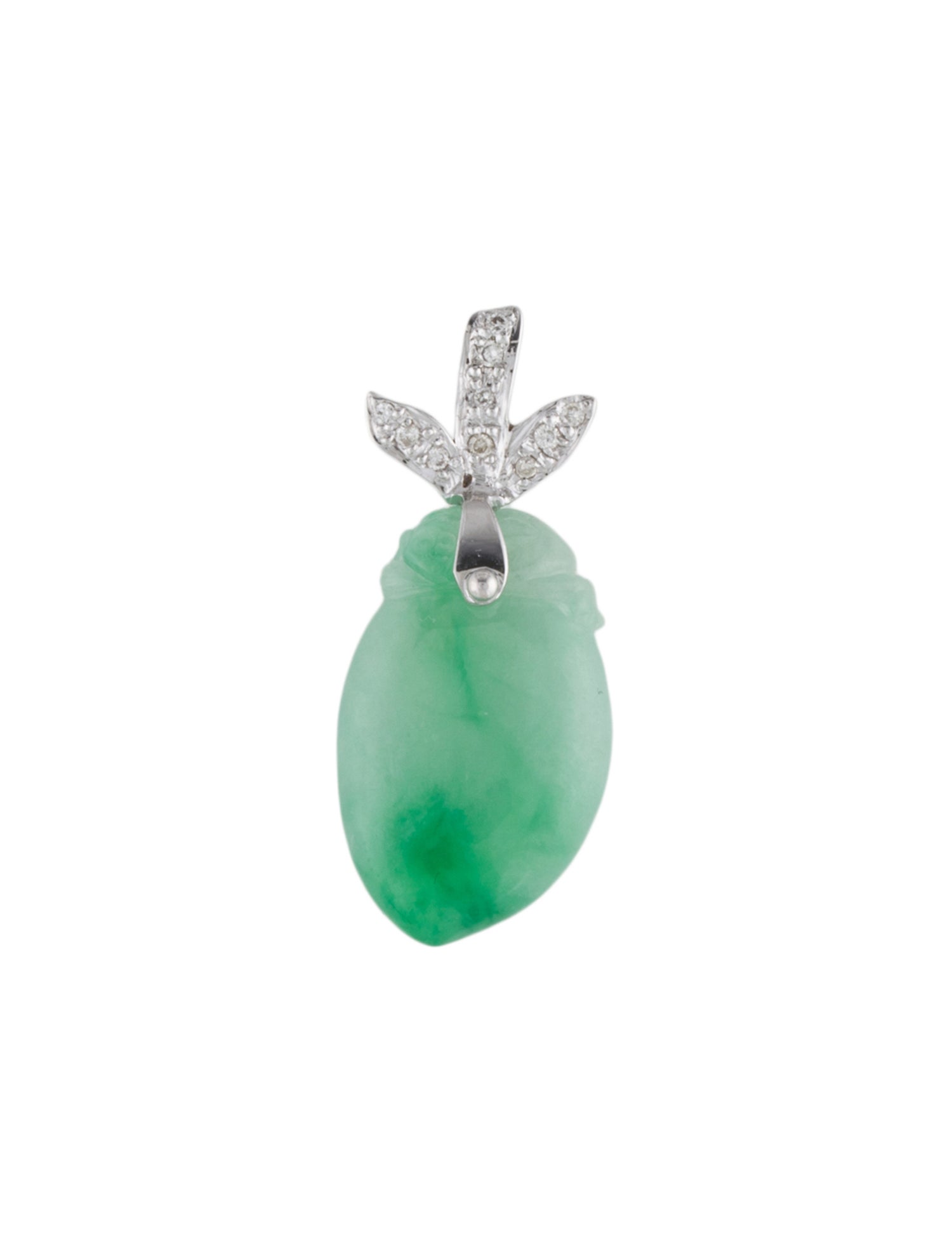 Pendant 18K Jadeite & Diamond Necklace