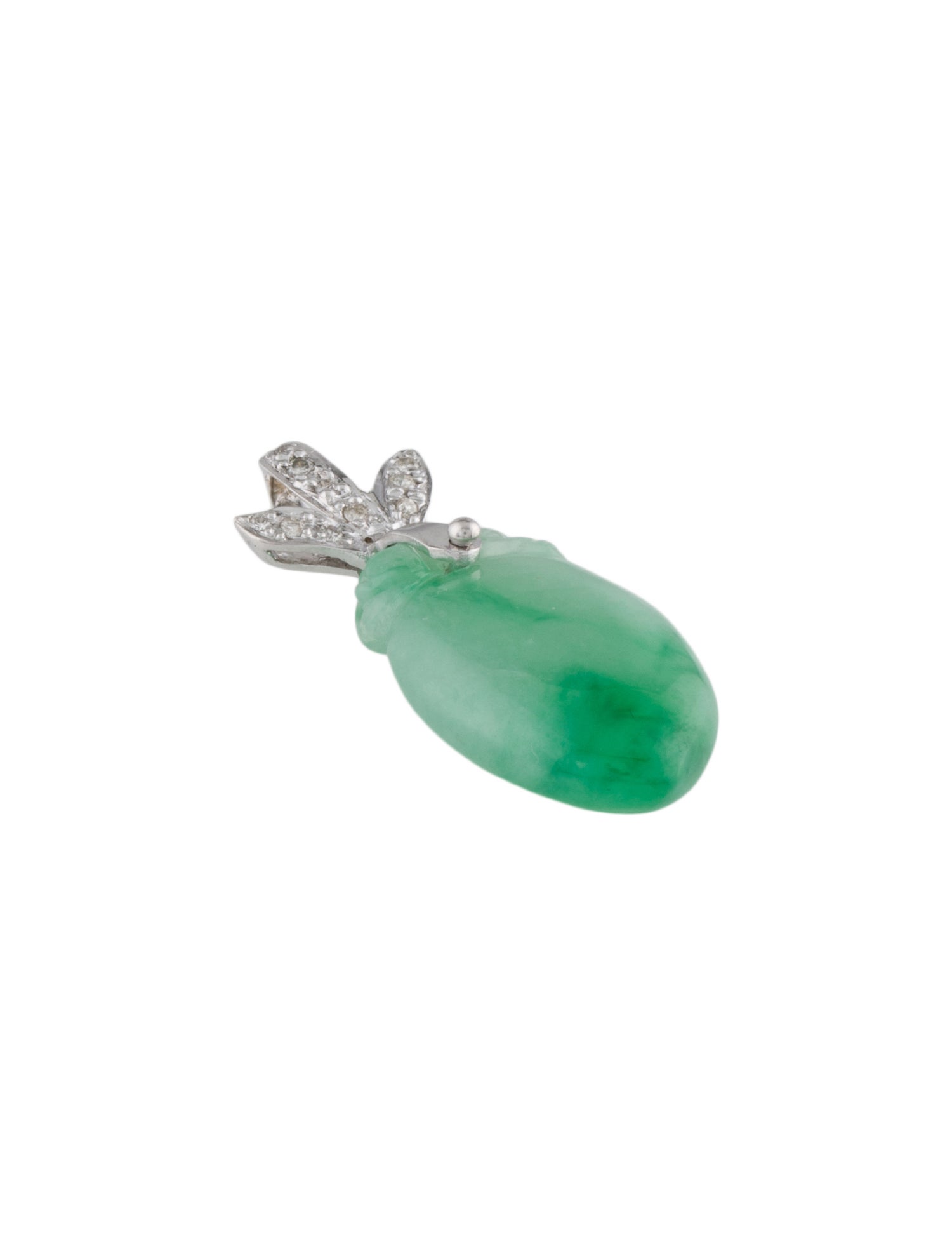 Pendant 18K Jadeite & Diamond Necklace