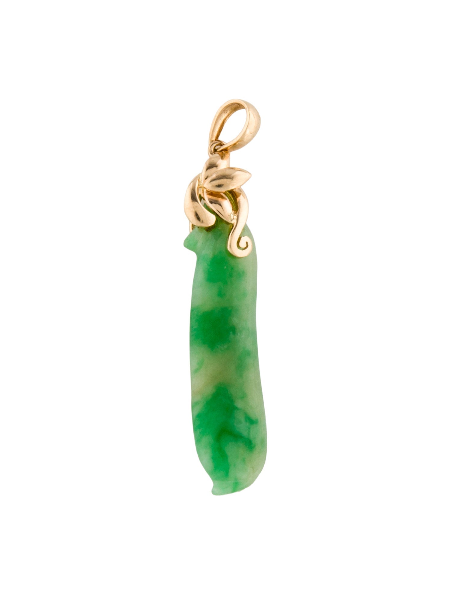 Pendant 14K Carved Jadeite Pendant