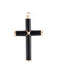 Pendant 14K Onyx Cross Pendant