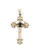 Pendant 14K Sapphire Cross Pendant