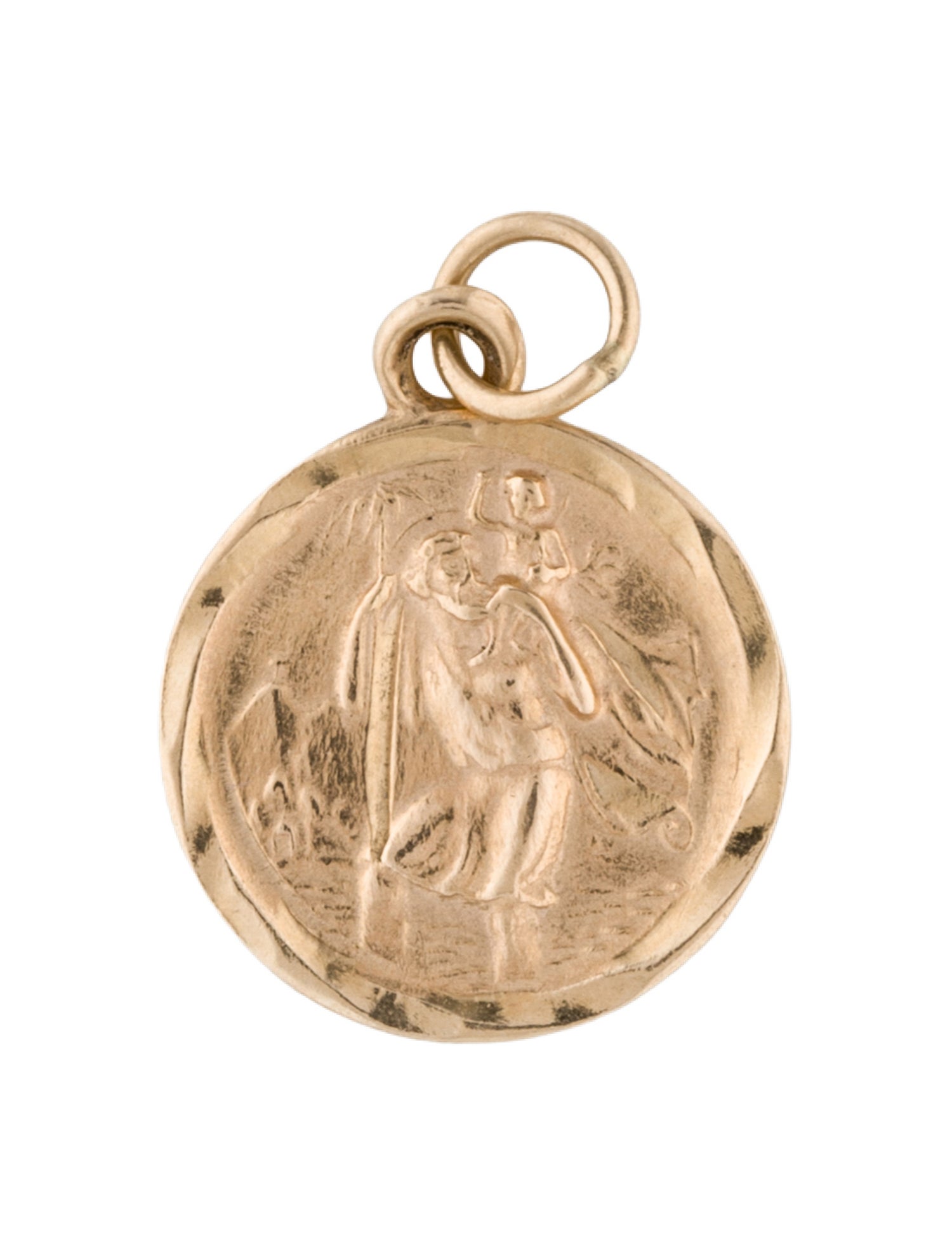 Pendant 14K St. Christopher Charm