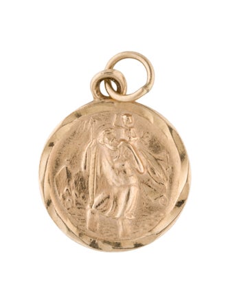 Pendant 14K St. Christopher Charm Pendant