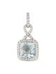 Pendant 14K Aquamarine & Diamond Pendant