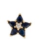 Pendant 14K Sapphire & Diamond Star Pendant