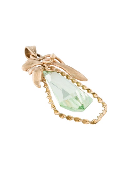 Pendant 14K Synthetic Spinel Pendant