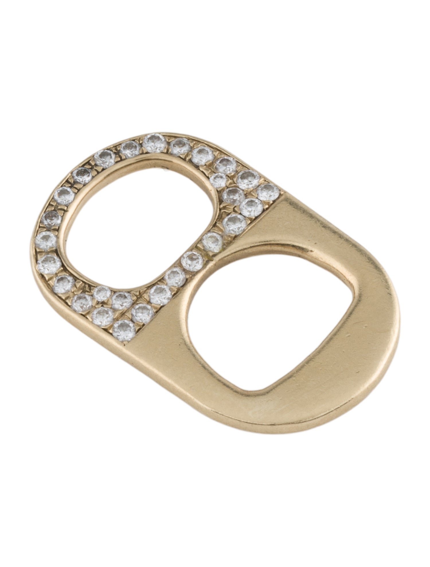 Pendant 14K Diamond Soda Tab