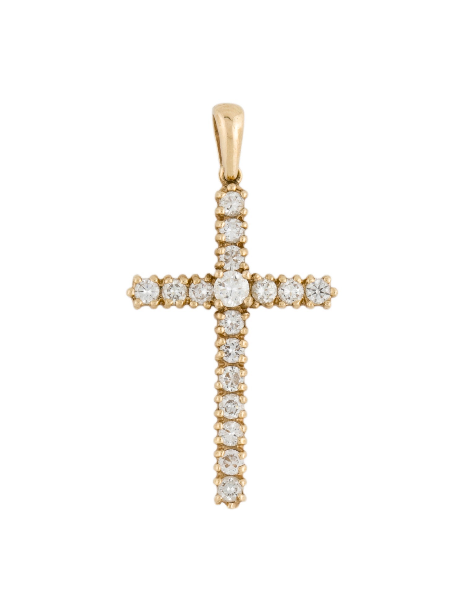 Pendant 14K Diamond Cross Pendant