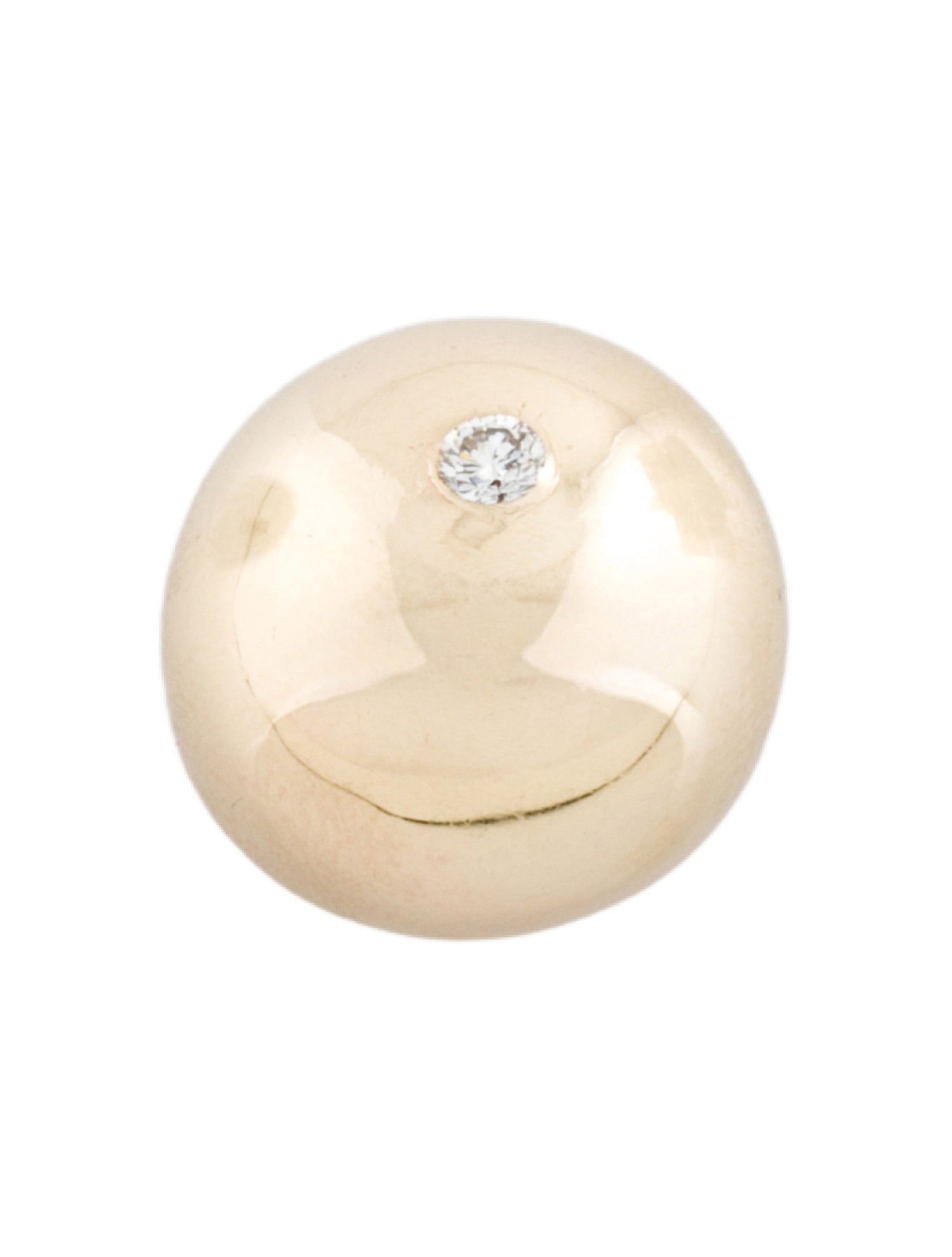 Pendant 14K Diamond Domed