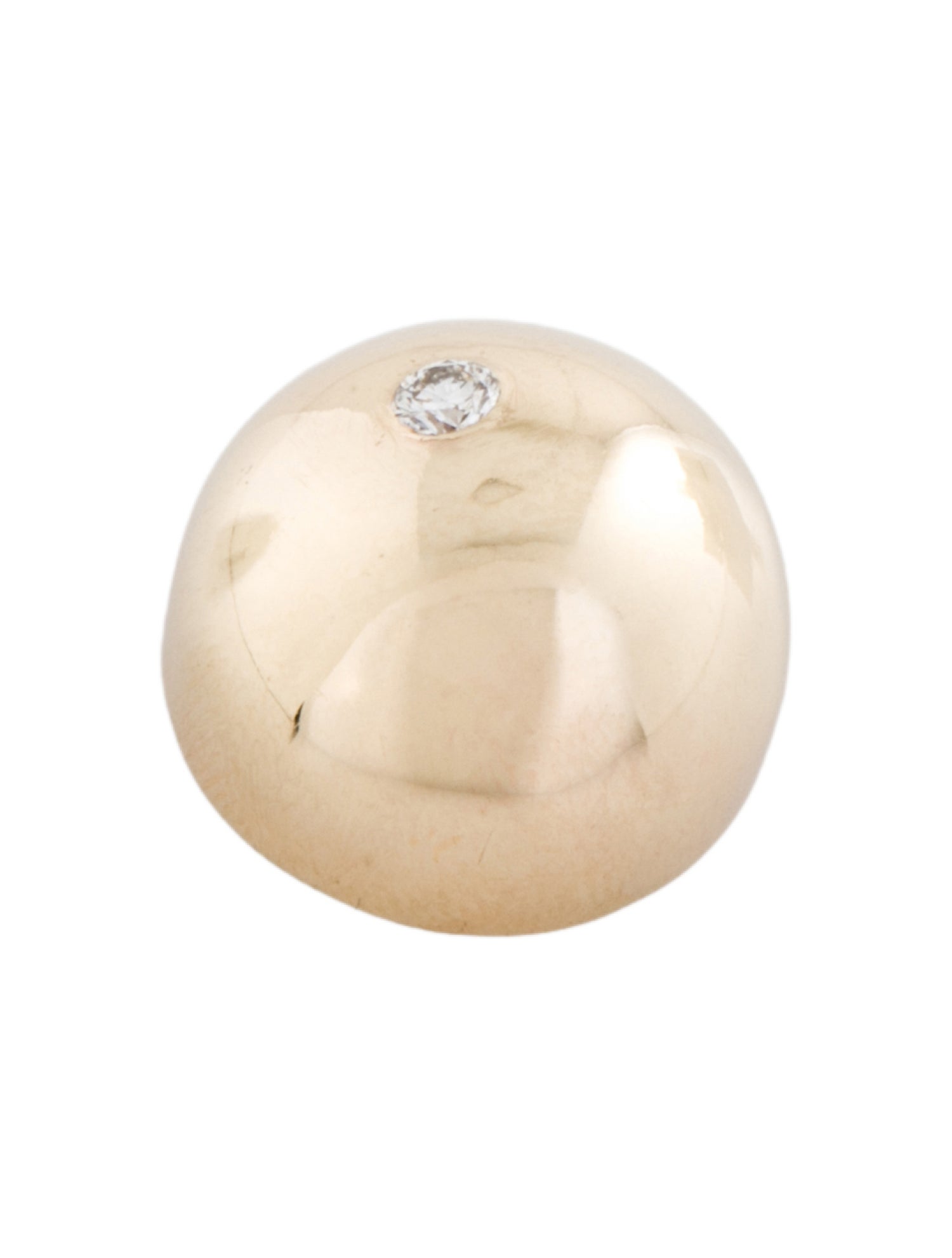 Pendant 14K Diamond Domed