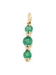 Pendant 14K Emerald & Diamond Stack Pendant
