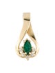 Pendant 14K Emerald & Diamond Pendant
