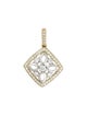 Pendant 14K Diamond Cutout Square Pendant