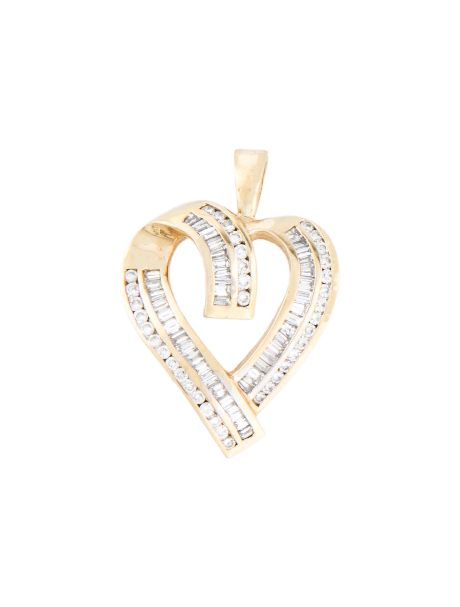 Pendant 14K 1.45ctw Diamond Heart