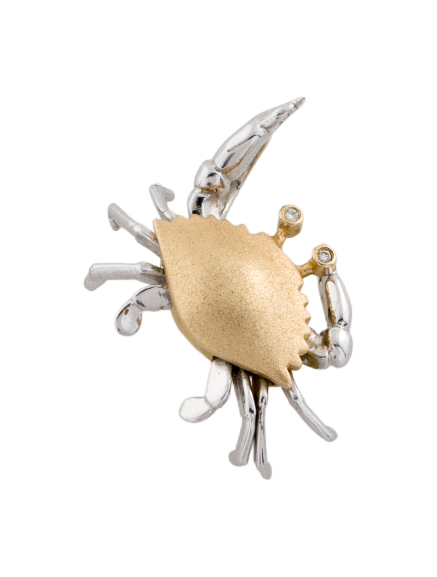 Pendant 14K Diamond Crab Zodiac