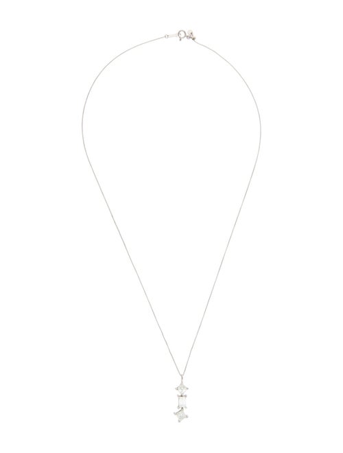 Pendant Platinum 1.54ctw Diamond Pendant Necklace