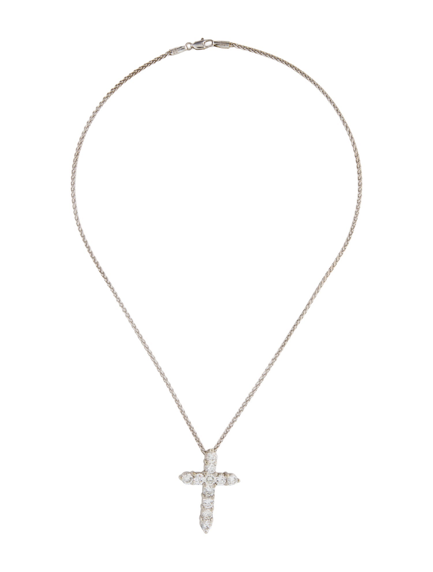 Pendant 14K 2.62ctw Diamond Cross Necklace
