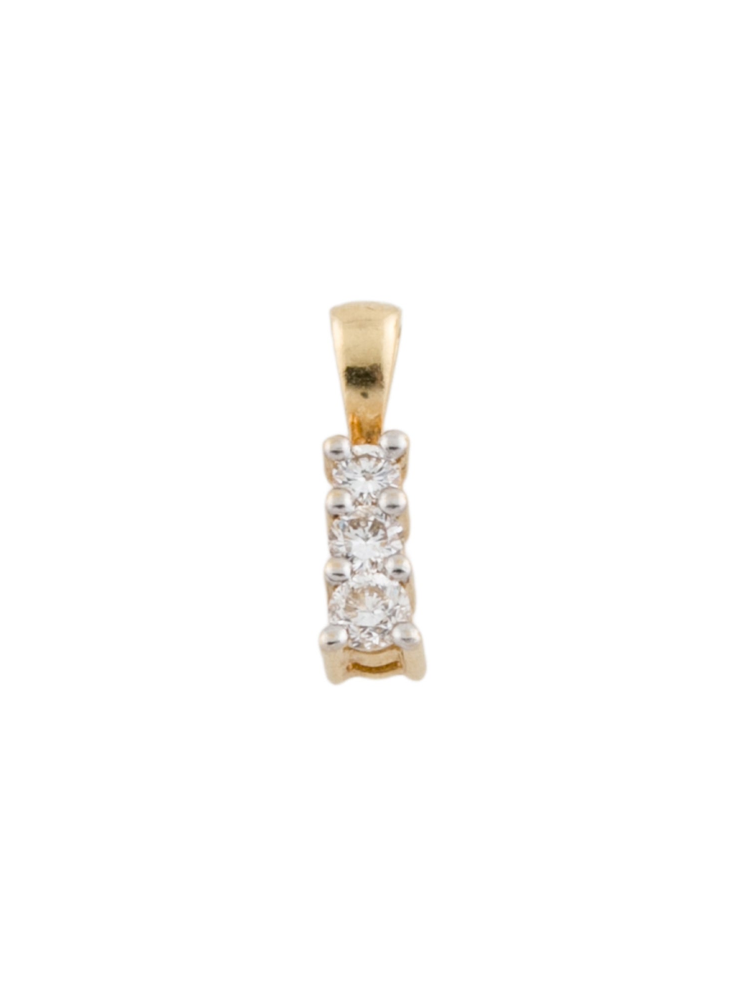Pendant 14K Diamond Three-Stone