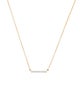 Pendant 14K Diamond Bar Pendant Necklace