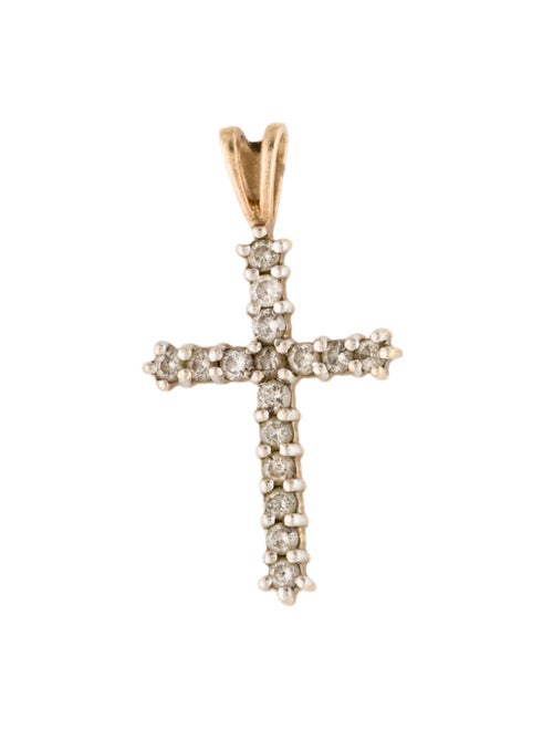 Pendant 10K Diamond Cross Pendant